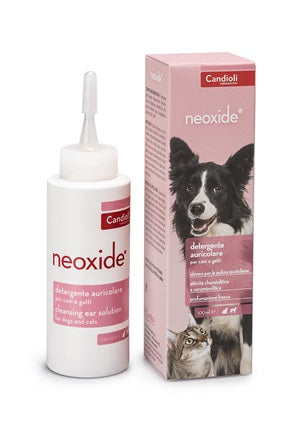 candioli veterinari neoxide flacone 100 ml con cannula anatomica e atraumatica candioli ean 8025767401220