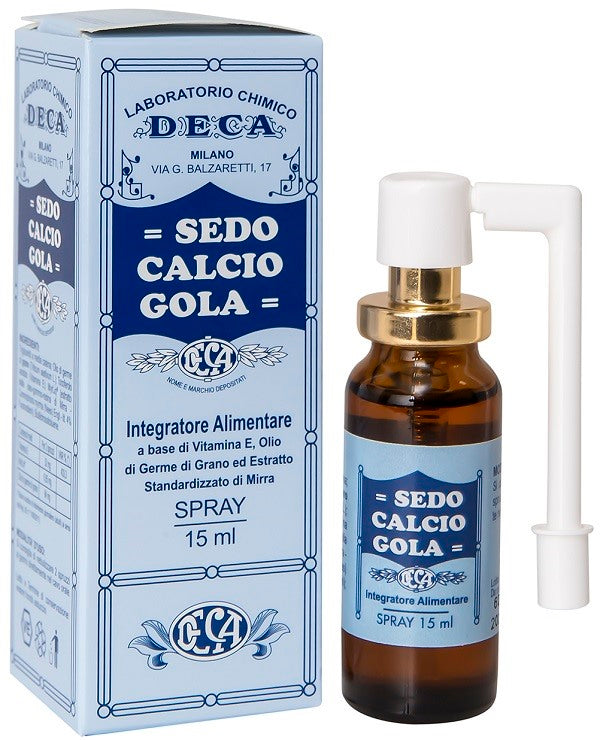 deca sedo calcio gola spray 15 ml deca laboratorio chimico