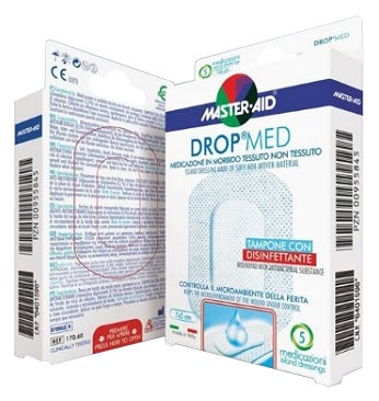 pietrasanta medicazione adesiva master aid drop med 125x125 5 pezzi master aid ean 8032956140433