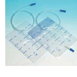 farmac zabban sacca raccolta urina da letto in pvc non sterile volume 2 litri tubo lunghezza 90 cm con scarico e valvola antireflusso 30 pezzi meds ean 8000246000651