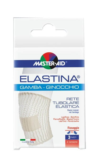 pietrasanta rete tubolare elastica ipoallergenica master aid elastina gambaginocchio 3 mt in tensione calibro 5 cm master aid ean 8032956141102