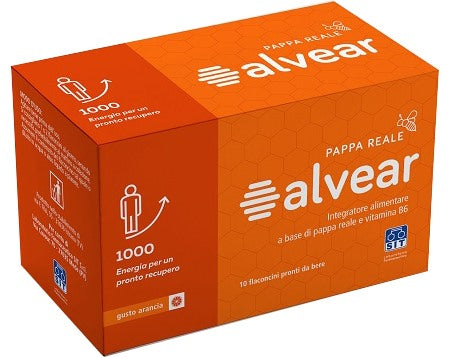 sit alvear 1000 pappa reale 10 flaconcini gusto arancia alvear