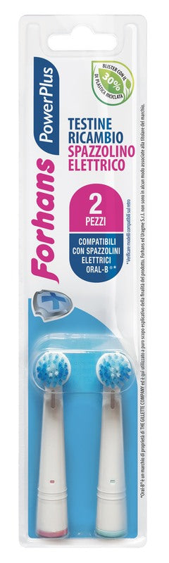 uragme forhans power plus testina 2 pezzi ricambio forhans ean 8002185071143