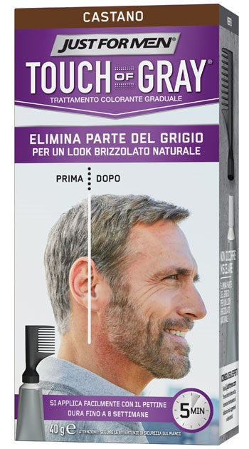 combe italia just for men touch of gray castano 40 g just for men ean 5010934003669