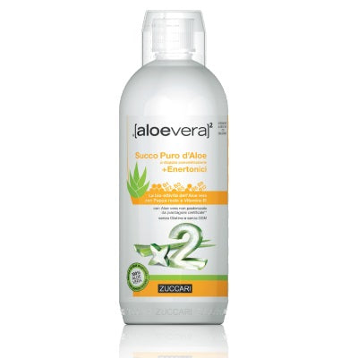 zuccari aloevera2 succo puro daloe doppia concentrazione enertonici 1 litro aloevera2 ean 8026380802203