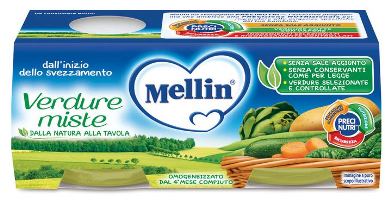 mellin mellin omogeneizzato verdure miste 2 x 80 g mellin ean 5900852021824