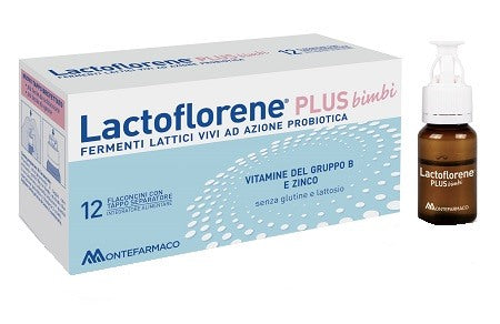 montefarmaco lactoflorene plus bimbi 12 flaconcini lactoflorene ean 8004995458701