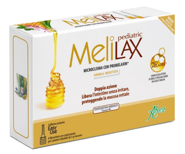 aboca melilax pediatric microclismi 6 pezzi 5 g aboca ean 8032472021568