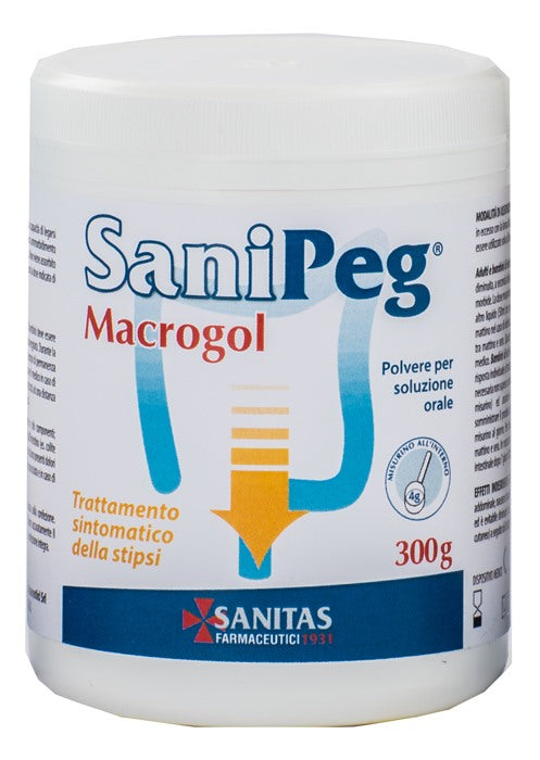 sanitas farmaceutici sanipeg macrogol polvere per soluzione orale barattolo 300 g