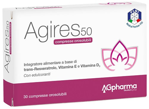 ag pharma agires 50 30 compresse orosolubili scatola 54 g