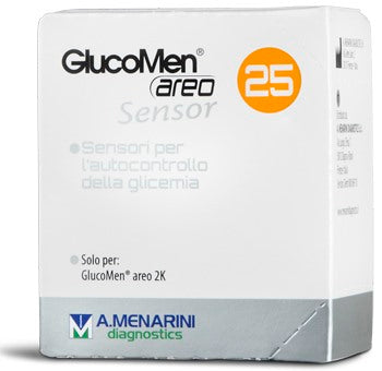 menarini diagn strisce misurazione glicemia glucomen areo sensor 25 pezzi glucomen