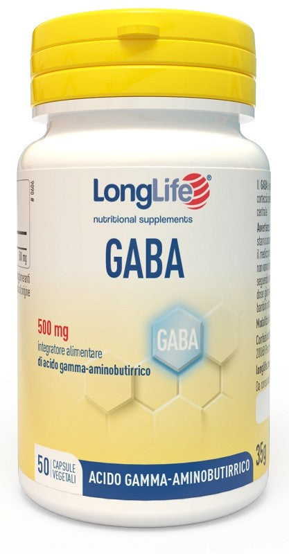 longlife longlife gaba 500mg 50 capsule long life ean 8054521004452