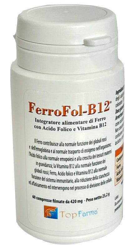 topfarma ferrofol b12 60 compresse rivestite top group ean 8057685470217