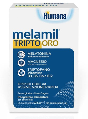 humana italia melamil tripto oro 24 bustine melamil ean 8031575651344