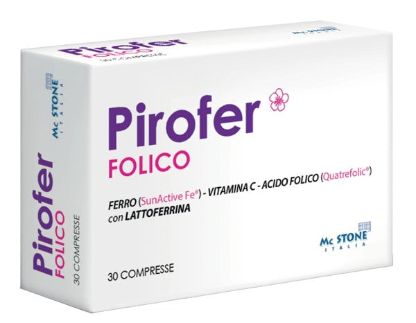 mc stone italia pirofer folico 30 compresse mc stone italia