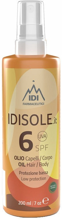 sunrise idisole it spf6 olio corpo capelli 200 ml idi