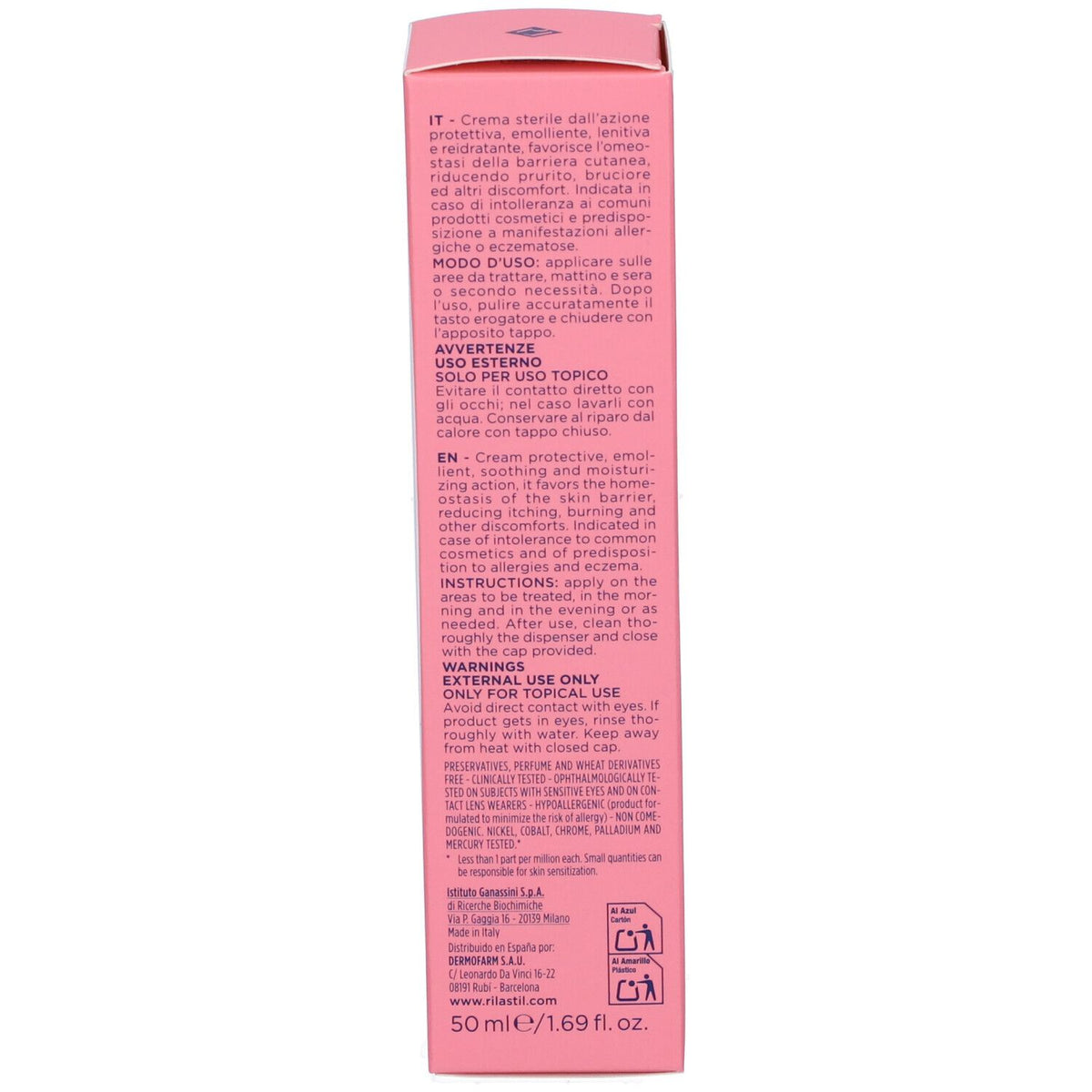 Rilastil Défense Crème Stérile Émolliente Apaisante Réhydratante 50 Ml Rilastil