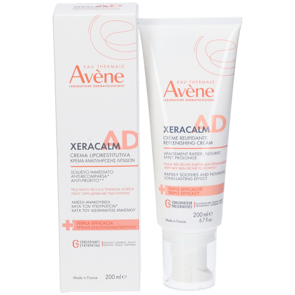 Crème Liporestitutive Avene Xeracalm Ad 200 Ml Nouvelle Formule Avene