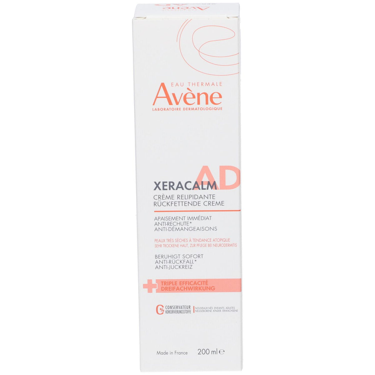 Crème Liporestitutive Avene Xeracalm Ad 200 Ml Nouvelle Formule Avene