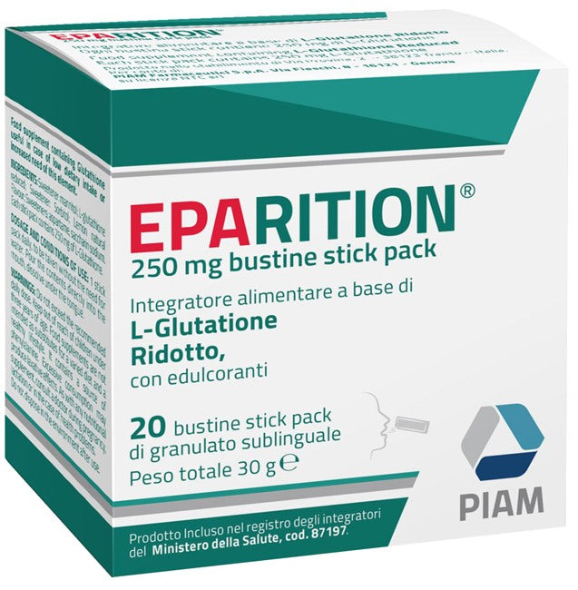 piam farma eparition 20 bustine stick pack da 250 mg di granulato sublinguale piam farmaceutici