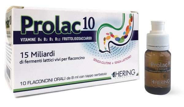 hering prolac10 fermenti lattici 15 miliardi 10 flaconcini 8 ml hering
