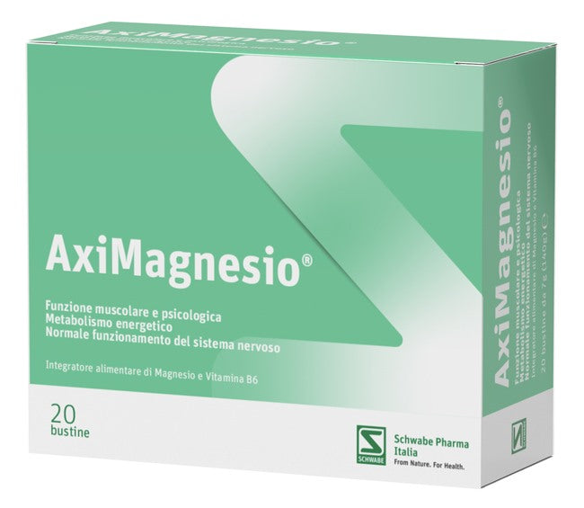schwabe aximagnesio 20 bustine schwabe pharma italia ean 8017930051127