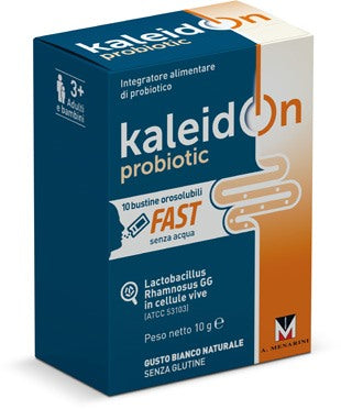 menarini comm kaleidon probiotic fast bianco naturale 10 buste orosolubili kaleidon ean 8050519010047