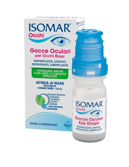 euritalia pharma div coswell isomar occhi gocce oculari allacido ialuronico 020 10 ml senza conservanti isomar ean 8017045013669