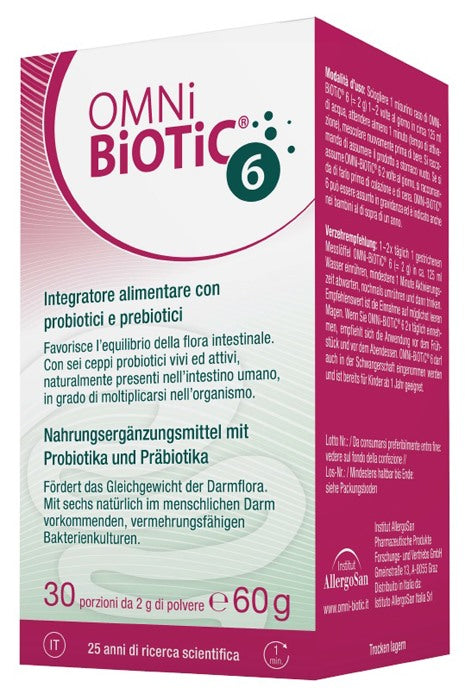 istituto allergosan italia omni biotic 6 barattolo 60 g ean 9120001433780