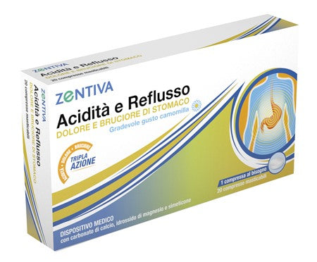 zentiva italia zentiva acidita reflusso 20 compresse masticabili zentiva