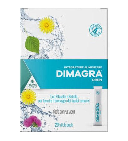 promo pharma dimagra dren 20 stick da 15 ml promopharma