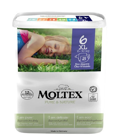 serenity pannolini moltex pure nature extra large tg 1318 kg 6 pezzi ean 4018639010082