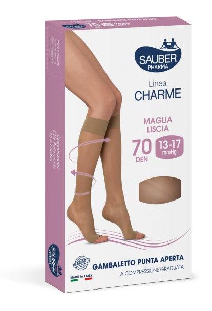 desa pharma srl sauber gambaletto open toe 70 denari maglia liscia medio taglia 4 sauber ean 8005520610137