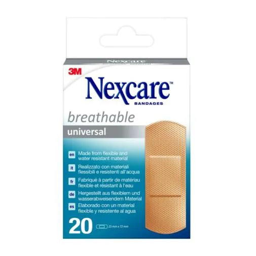 3m italia polifarma cerotto preparato nexcare universal n0320ns 1 25x72mm 2 pezzi nexcare ean 4054596756885