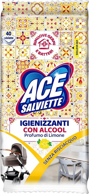fater spa ace salviette igienizzanti sgrassanti 40 pezzi fater ean 8001480600645