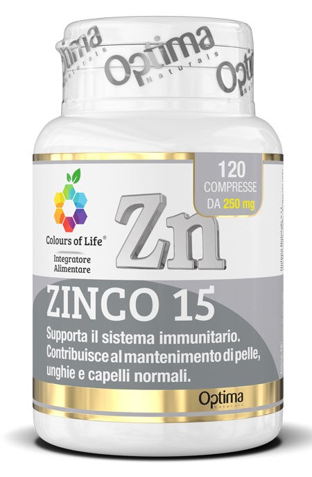 optima colours of life zinco 15 120 compresse colours of life ean 8052432437543