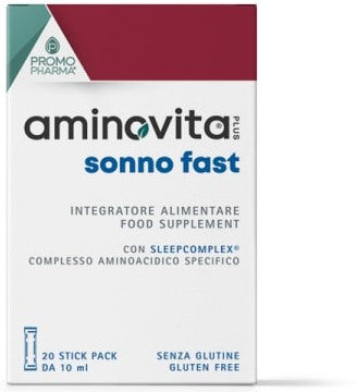promo pharma aminovita plus sonno fast 20 stick da 10ml promopharma