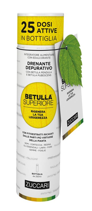 zuccari betulla superiore bottiglia 250 ml zuccari ean 8026380200016