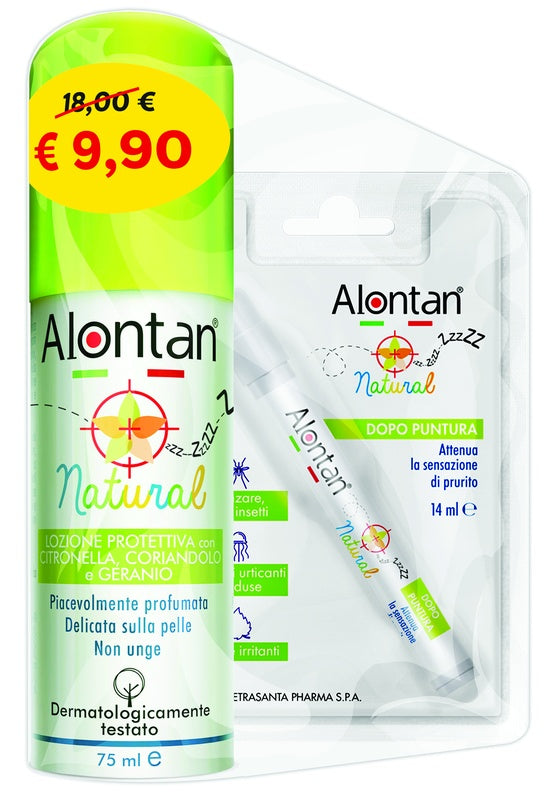 pietrasanta pharma spa bi pack natural spray 75 ml afterbite dopo puntura 14 ml after bite ean 8032956145711