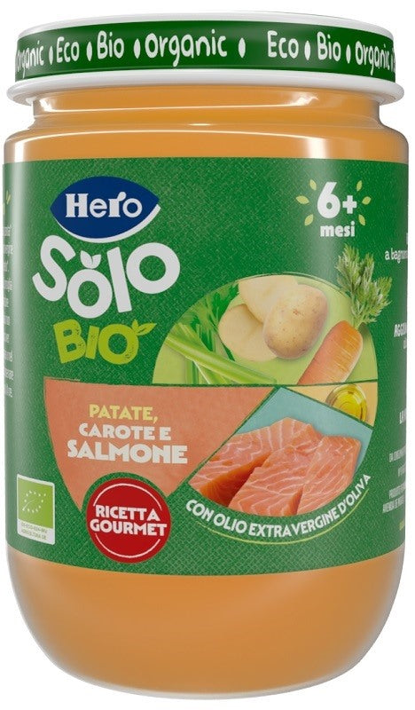 fater babycare hero baby solo omogeneizzato salmone verdure 190 g hero solo ean 8410175078698