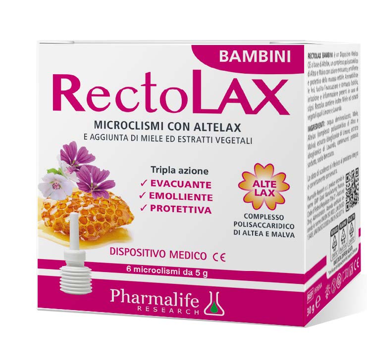 pharmalife research rectolax bambini microclismi 6 pezzi da 5 g pharmalife research ean 8051128634402