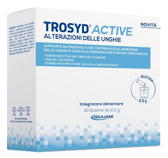 giuliani trosyd active alterazioni unghie 30 bustine trosyd