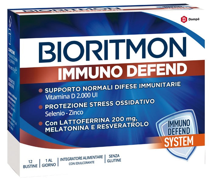 dompe farmaceutici bioritmon immuno defend 12 bustine luni natura ean 8024825001181