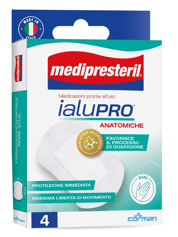 corman medipresteril ialupro mani 5x75 cm 4 pezzi medi presteril ean 8016867014427