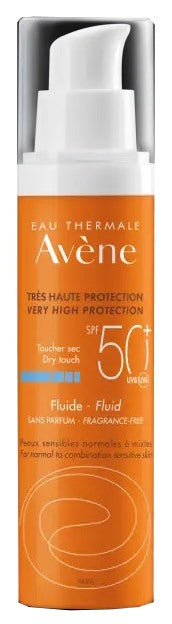 pierre fabre avene sol fluido spf50 senza profumo nuova formula 50 ml avene ean 3282770149128