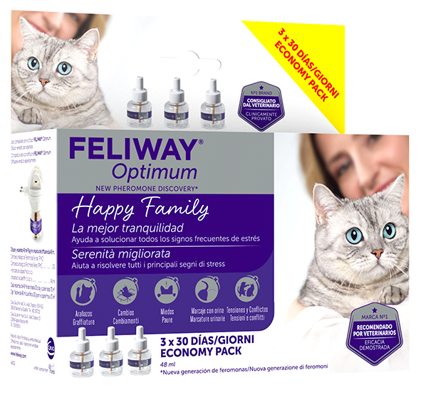 ceva salute animale feliway optimum refill 3x48 ml feliway ean 3411113072940