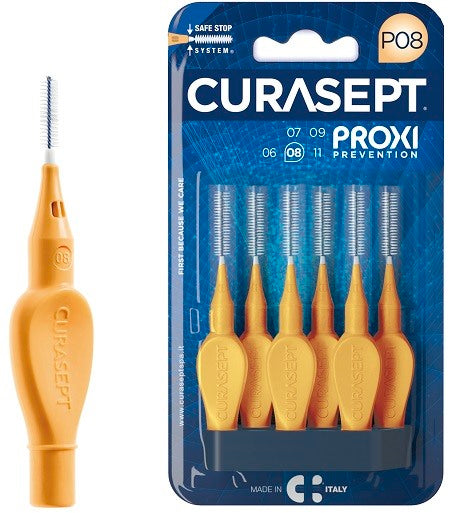 curasept curasept proxi p08 arancio chiaro 6 pezzi curasept ean 8056746072797
