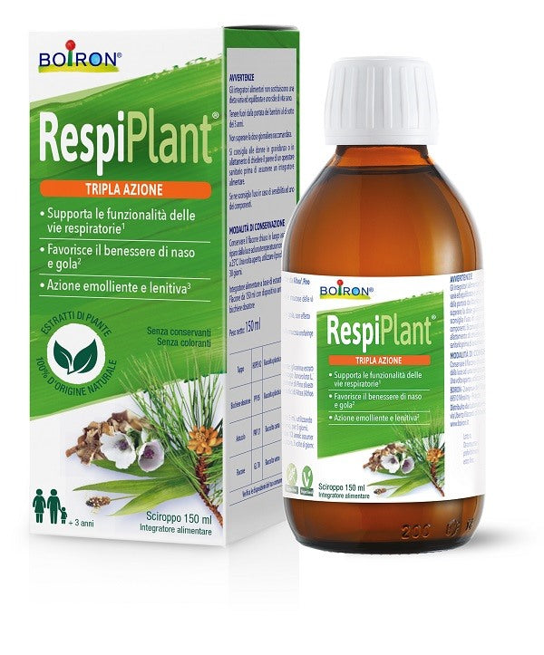 boiron respiplant sciroppo 150 ml boiron ean 8052432890799