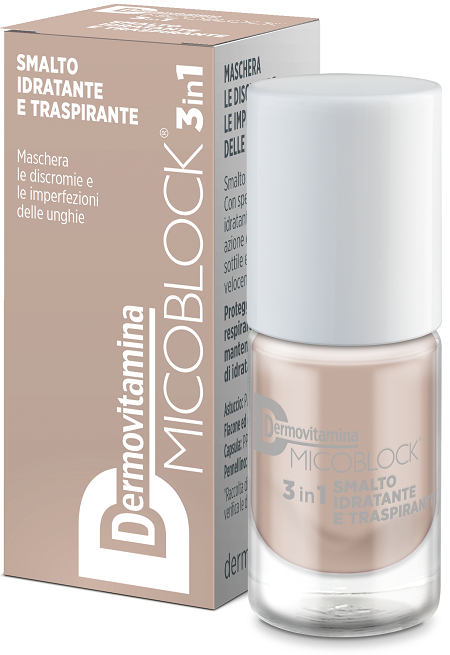 pasquali dermovitamina dermovitamina micoblock 3in1 smalto idratante e traspirante beige 5 ml dermovitamina ean 8032738386097