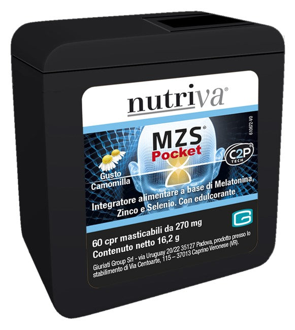 giuriati nutriva nutriva mzs pocket 60 compresse masticabili nutriva ean 8052570081820
